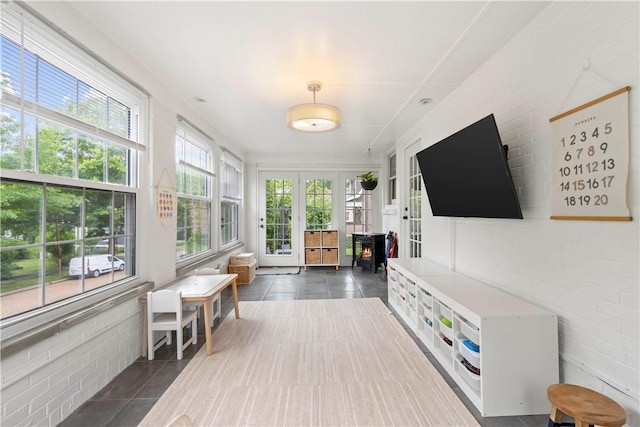 503 6th St, Oakmont, PA 15139 - sunroom featuring french doors and tile patterned floors