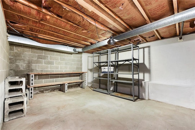 662 Huntington Dr, Cranberry Twp, PA 16066 - unfinished basement featuring concrete block wall