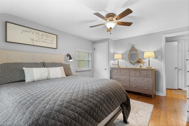 752 Washington, Ross Twp, PA 15229 - bedroom featuring wood finished floors, a ceiling fan, and baseboards