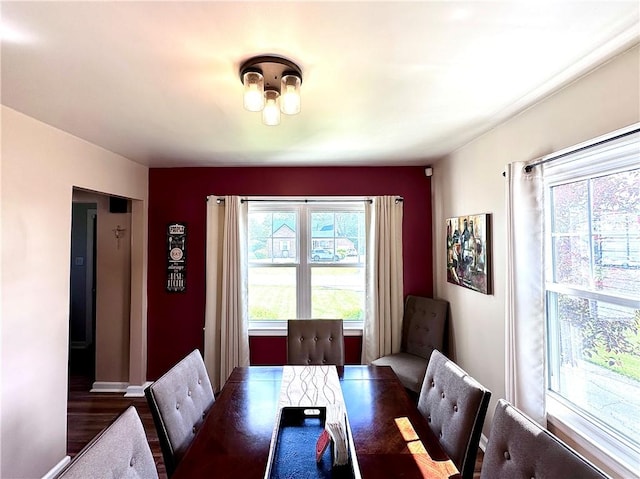 104 Kenneth Ave, Neshannock Twp, PA 16105 - dining space with wood finished floors and baseboards