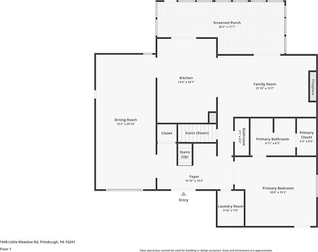 1648 Little Meadow Rd, Upper St Clair, PA 15241 - home floor plan