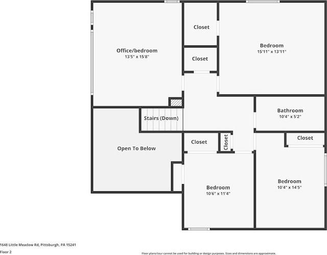 1648 Little Meadow Rd, Upper St Clair, PA 15241 - floor plan / room layout