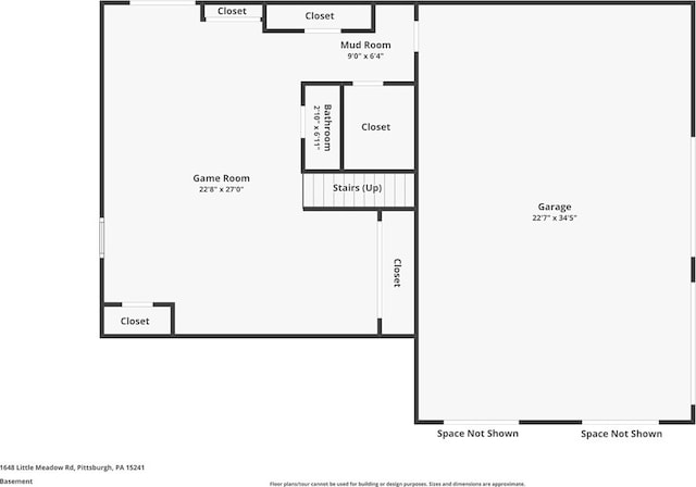 1648 Little Meadow Rd, Upper St Clair, PA 15241 - property floor plan