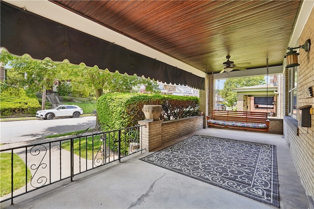 1150 Morningside Ave, Morningside, PA 15206 - porch with a ceiling fan