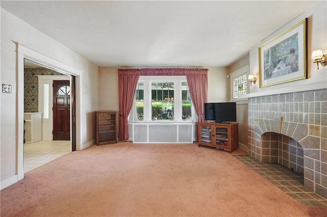 1150 Morningside Ave, Morningside, PA 15206 - living room with carpet flooring, radiator, and baseboards