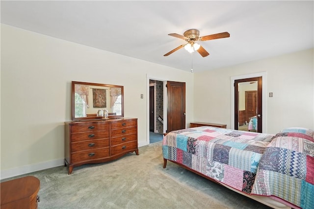 1150 Morningside Ave, Morningside, PA 15206 - bedroom featuring light colored carpet, baseboards, and ceiling fan