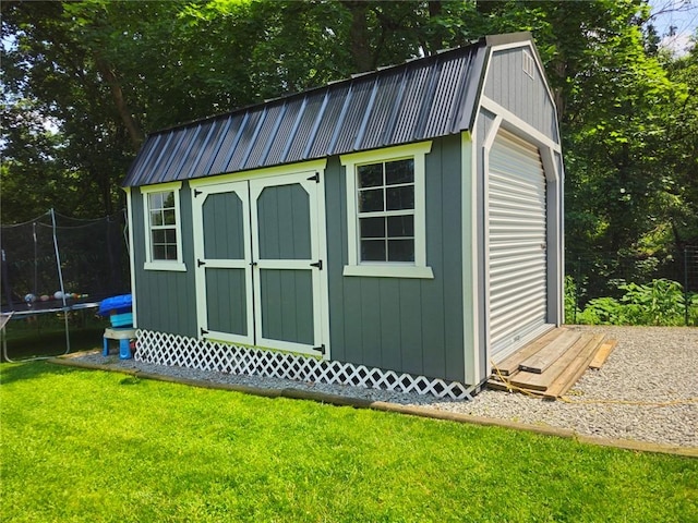 1099 Vine St, Coraopolis, PA 15108 - view of shed featuring a trampoline