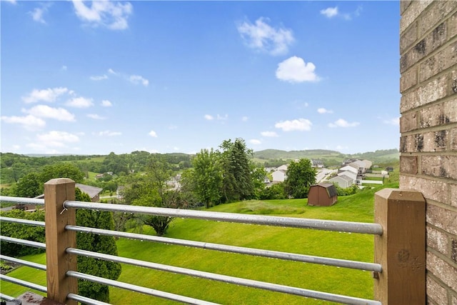 155 Pride Dr, Rostraver, PA 15012 - view of grassy yard with a storage shed