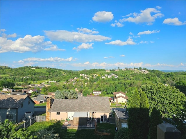 155 Pride Dr, Rostraver, PA 15012 - aerial perspective of suburban area featuring a heavily wooded area