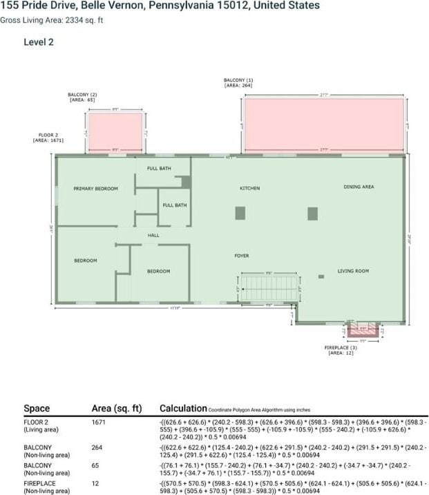 155 Pride Dr, Rostraver, PA 15012 - view of property floor plan