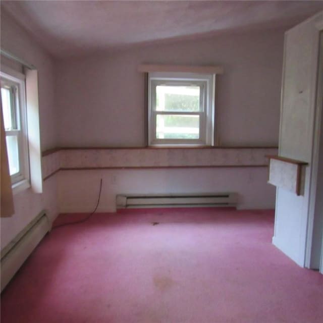 313 Dalton Run Rd, Conemaugh Twp Som, PA 15905 - carpeted empty room featuring a baseboard radiator and baseboard heating