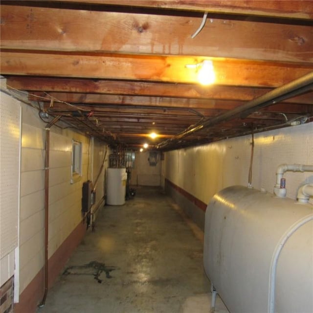 313 Dalton Run Rd, Conemaugh Twp Som, PA 15905 - unfinished below grade area with heating fuel and water heater