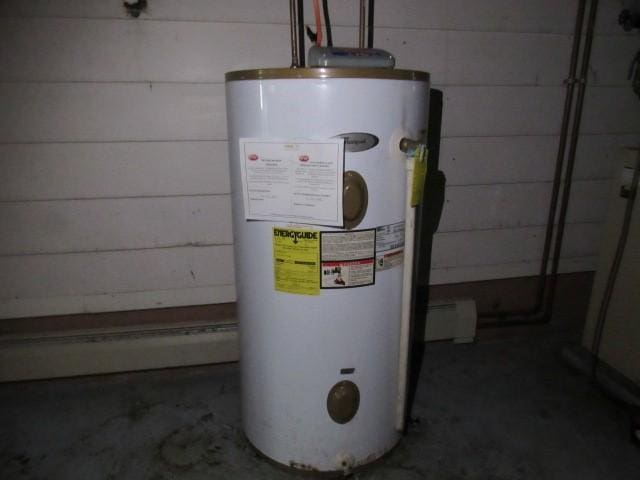 313 Dalton Run Rd, Conemaugh Twp Som, PA 15905 - utility room featuring water heater