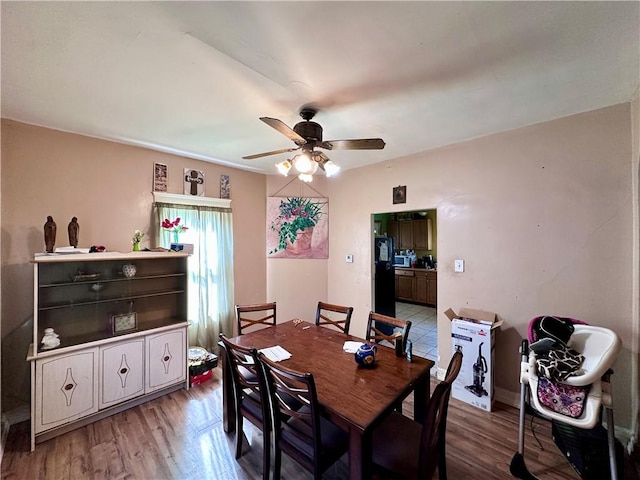 1910 Hamilton St, New Castle/1St, PA 16101 - dining space featuring ceiling fan and light wood finished floors