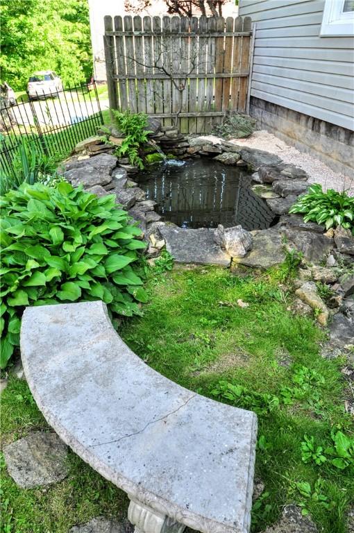 232 Center Ave, Elizabeth Twp/Boro, PA 15037 - view of yard featuring a garden pond