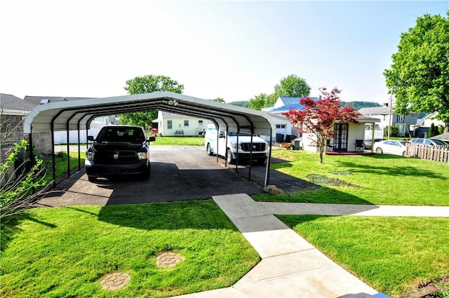 232 Center Ave, Elizabeth Twp/Boro, PA 15037 - view of parking with a detached carport and asphalt driveway