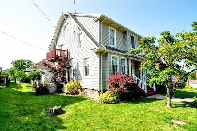 232 Center Ave, Elizabeth Twp/Boro, PA 15037 - view of property exterior with a yard and roof with shingles
