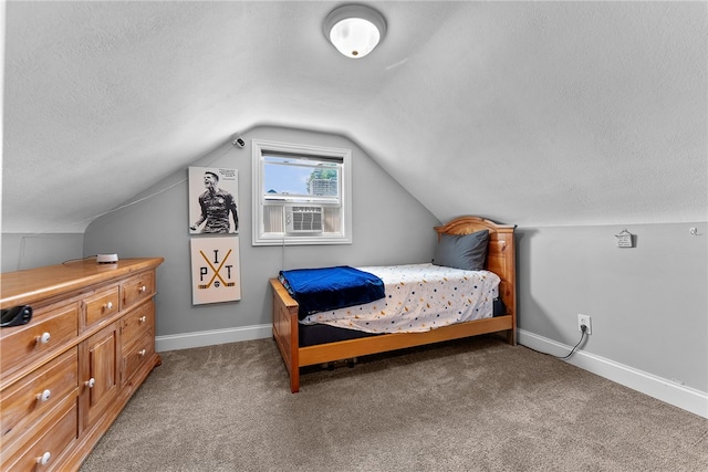 1368 Berryman Ave, South Park, PA 15129 - bedroom featuring light colored carpet, baseboards, lofted ceiling, and a textured ceiling