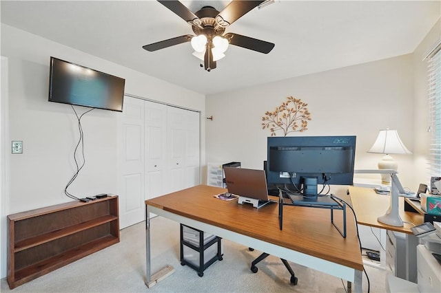 923 Arberdeen Dr, Hempfield Twp Wml, PA 15601 - office area with ceiling fan