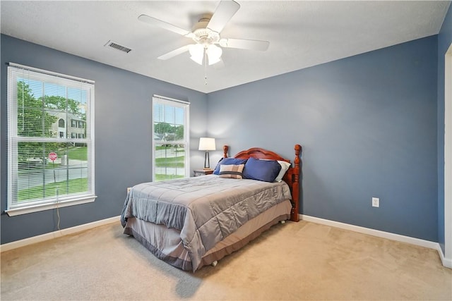 923 Arberdeen Dr, Hempfield Twp Wml, PA 15601 - carpeted bedroom with baseboards and a ceiling fan