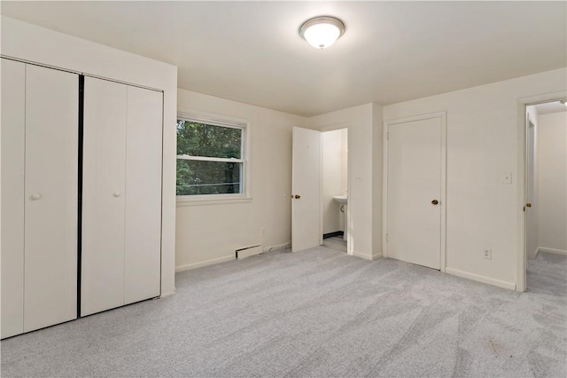 2603 19th St Unit E, Patterson Twp, PA 15010 - unfurnished bedroom with carpet, baseboards, and baseboard heating