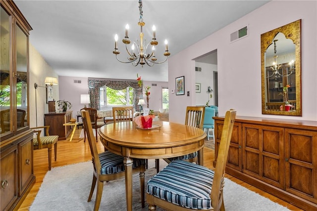 157 Kings Dale Rd, Churchill Boro, PA 15221 - dining space with a chandelier and light wood-style floors