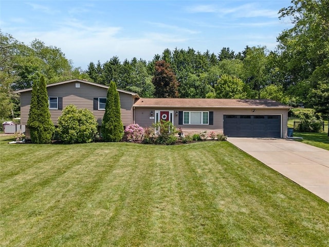 381 Golden Grove Rd, Economy, PA 15005 - view of front of home featuring a garage, driveway, and a front lawn