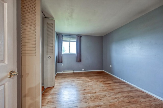 111 York Way, Center Twp Bea, PA 15061 - unfurnished bedroom featuring light wood-type flooring, baseboards, and a closet