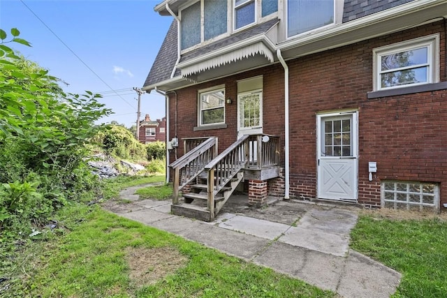 3565 Gerber Ave, Brighton Heights, PA 15212 - entrance to property featuring brick siding and roof with shingles
