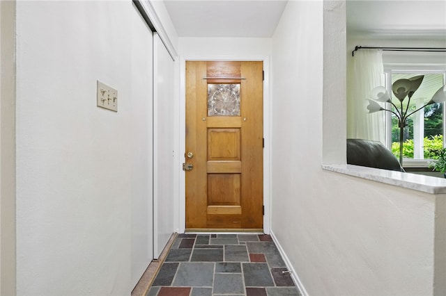 652 Westland Dr, Richland, PA 15044 - doorway featuring stone finish floors and baseboards