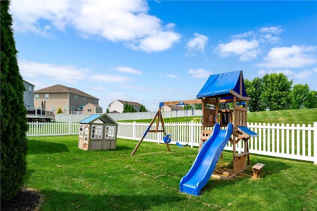 132 Naughton Cir, Forward Twp But, PA 16033 - view of jungle gym featuring a residential view