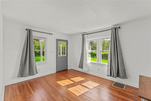 3316 Evans Dr, South Park, PA 15332 - foyer with wood finished floors and baseboards