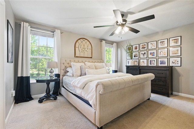 901 Montclair Dr, Moon/Crescent Twp, PA 15108 - carpeted bedroom with baseboards and ceiling fan