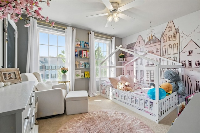 901 Montclair Dr, Moon/Crescent Twp, PA 15108 - bedroom featuring carpet flooring and ceiling fan