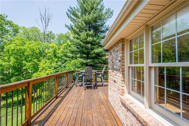 511 Clubview Dr, Peters Twp, PA 15317 - wooden deck with outdoor dining area
