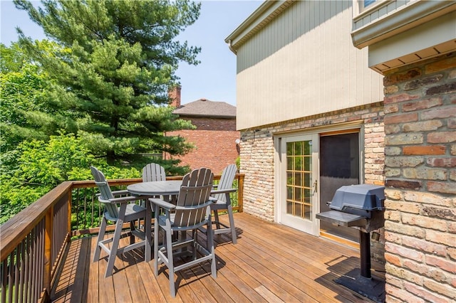 511 Clubview Dr, Peters Twp, PA 15317 - deck with outdoor dining area and area for grilling