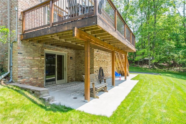 511 Clubview Dr, Peters Twp, PA 15317 - view of patio featuring a wooden deck