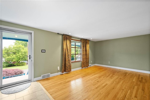 1064 Glen Oak Dr, Bethel Park, PA 15102 - entrance foyer featuring baseboards, light wood-style floors, and recessed lighting