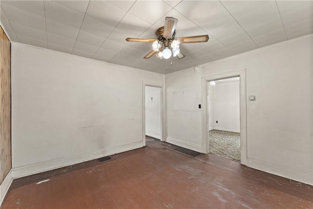 104 W Rd, Shaler, PA 15209 - unfurnished room with wood-type flooring, baseboards, and a ceiling fan