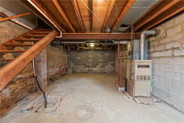 104 W Rd, Shaler, PA 15209 - unfinished basement featuring heating unit