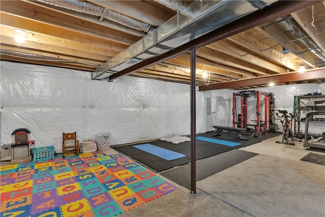 121 Derby Ln, North Fayette, PA 15071 - unfinished basement with electric panel