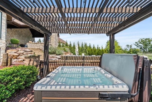 506 Ridge Ct, Pine Twp Nal, PA 15090 - view of patio featuring a pergola