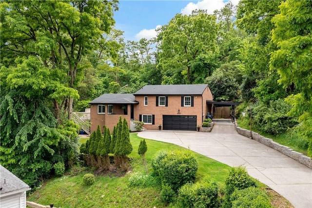 227 Shady Knoll Dr, Scott Twp Sal, PA 15220 - split level home featuring a garage and concrete driveway