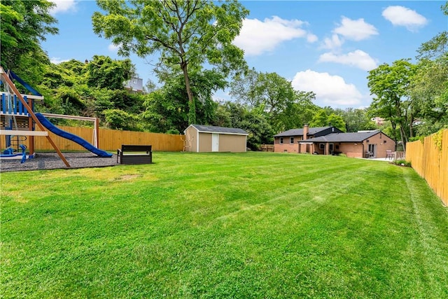 227 Shady Knoll Dr, Scott Twp Sal, PA 15220 - view of yard with a playground