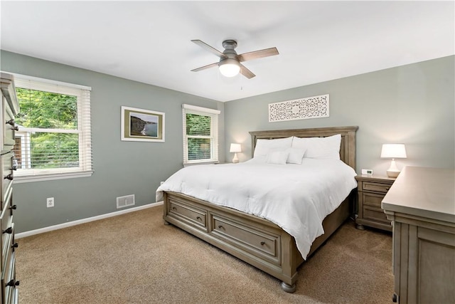 227 Shady Knoll Dr, Scott Twp Sal, PA 15220 - carpeted bedroom with baseboards and a ceiling fan