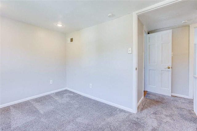 149-151 French St, Hempfield Twp Wml, PA 15601 - spare room with carpet floors, baseboards, a smoke detector, and recessed lighting