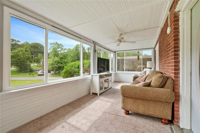3702 School Rd, Murrysville, PA 15668 - sunroom with a ceiling fan and healthy amount of natural light