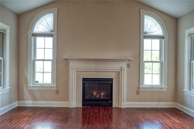 4115 Duckhorn Dr, Moon/Crescent Twp, PA 15108 - detailed view of wood finished floors, baseboards, and a high end fireplace