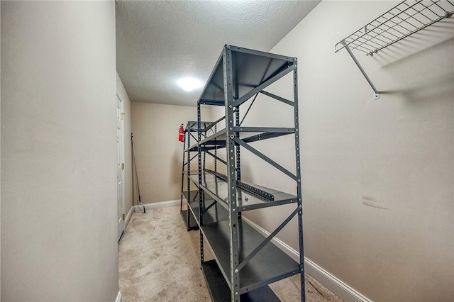 4115 Duckhorn Dr, Moon/Crescent Twp, PA 15108 - stairs with baseboards, a textured ceiling, and carpet floors