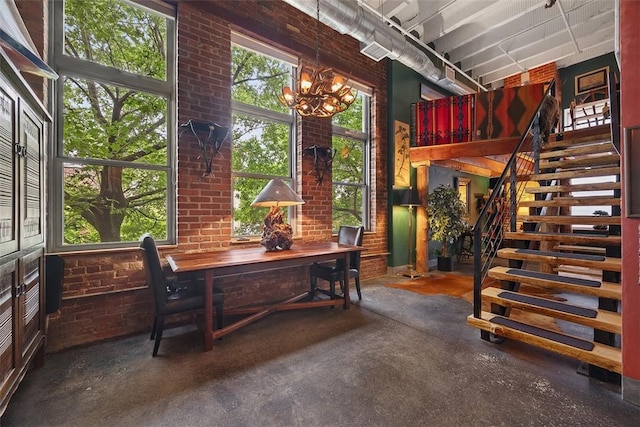 1536 Colwell St Unit 4, Downtown Pgh, PA 15219 - sunroom featuring a chandelier